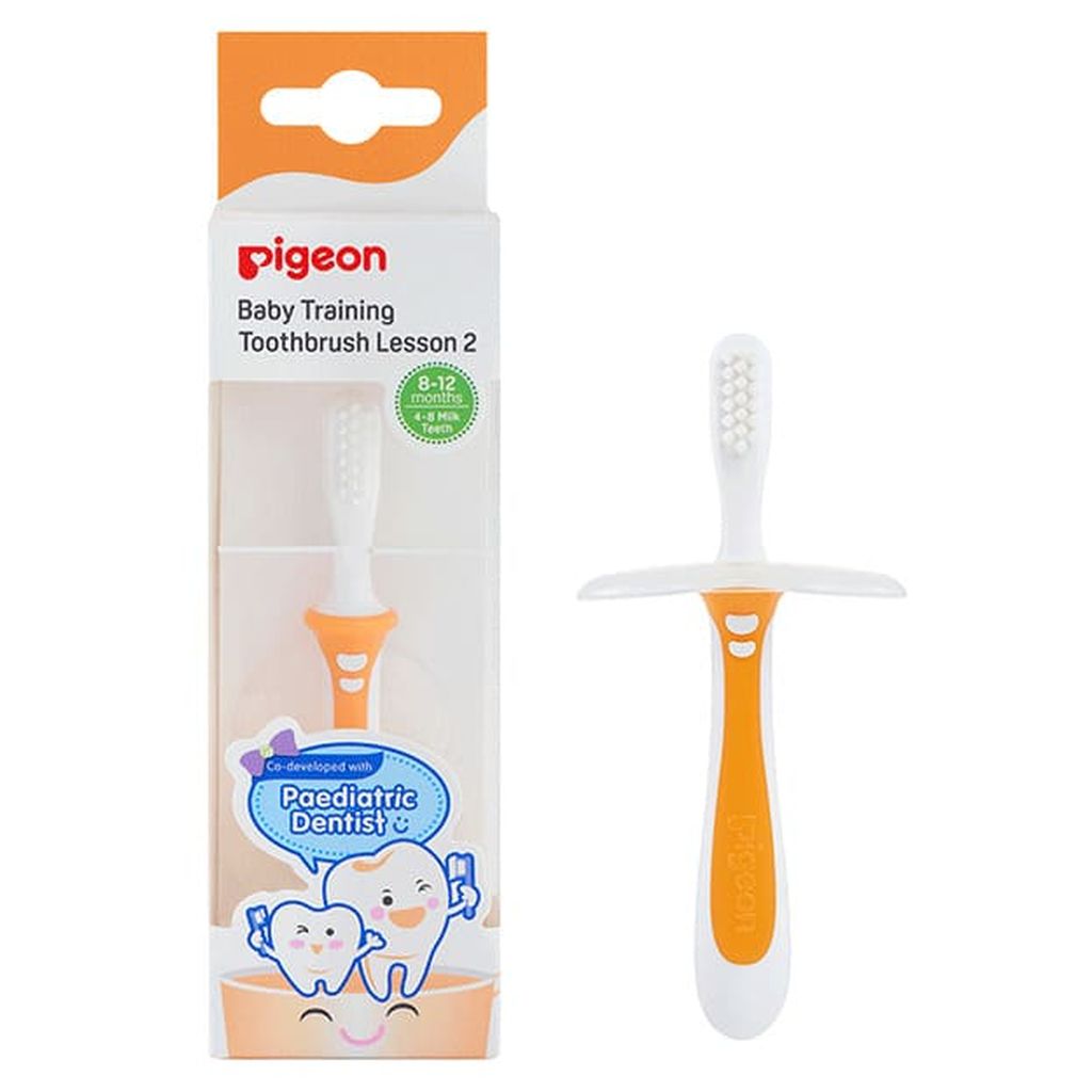 Pigone, Baby Training Toothbrush Lesson 2, Gentle toothbrush for early teething stage