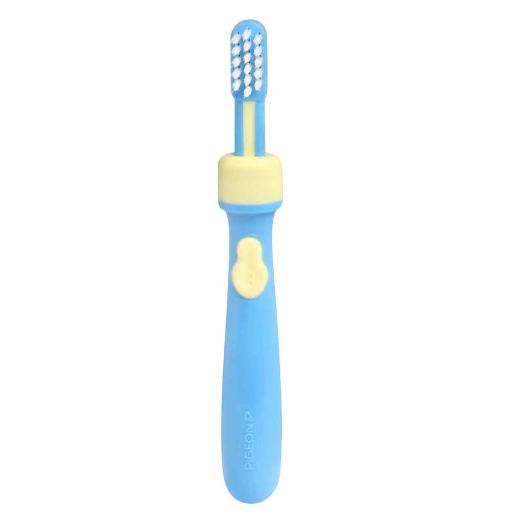 Pigeon, Lesson-3 Baby Training Toothbrush, Soft bristles for 12 months and up, 12 months