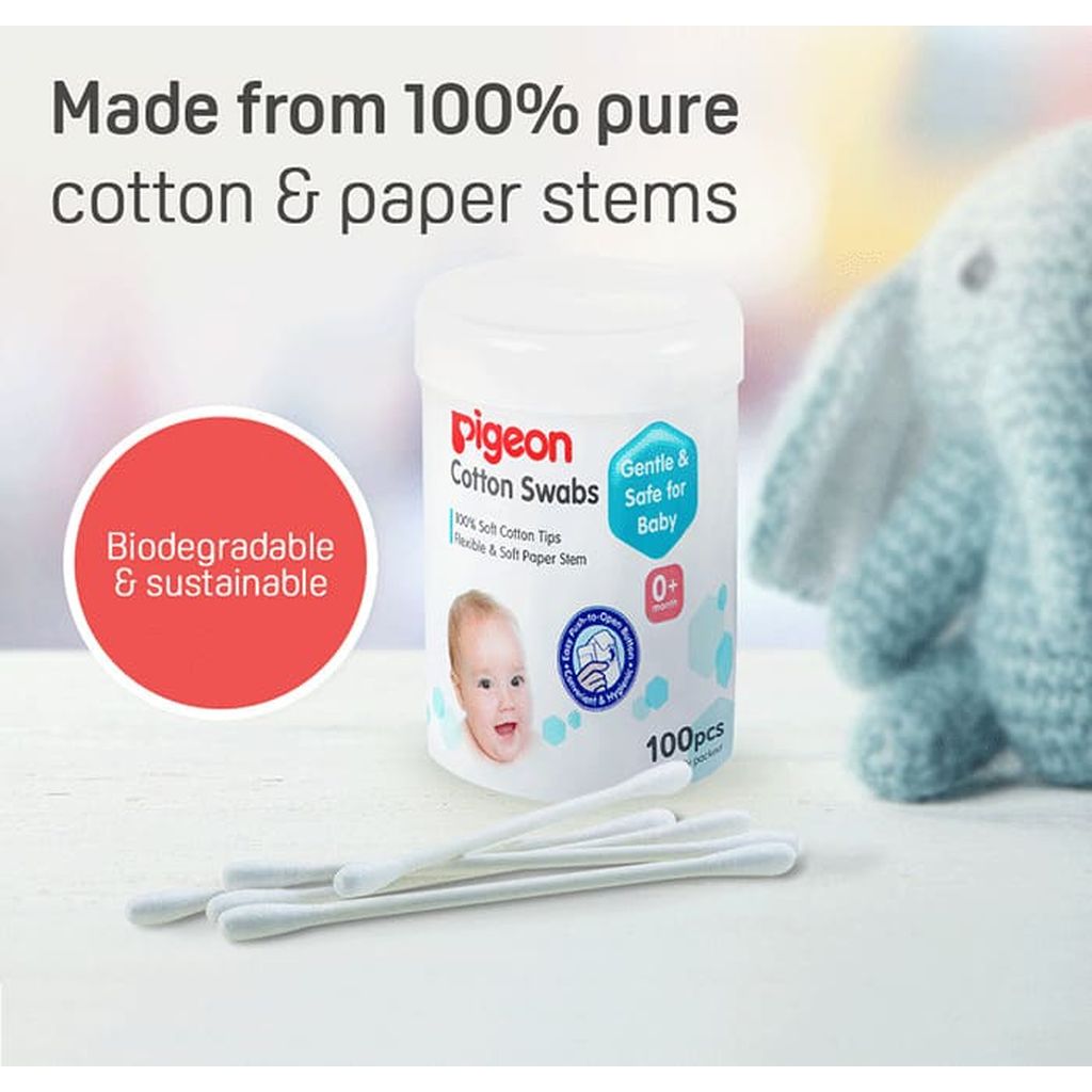 Pigeon Cotton Swabs 100Pcs/Hinged (K884)