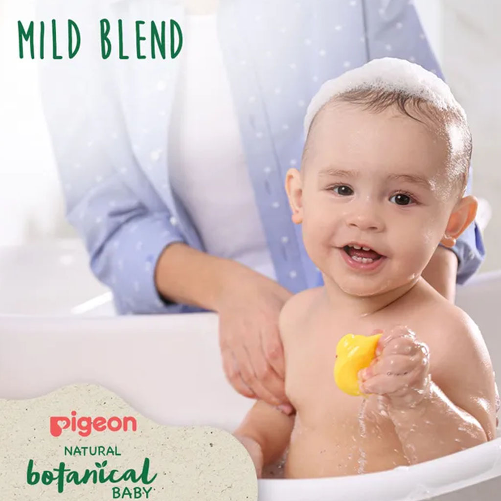 Pigeon, Natural Botanical Head & Body Wash, Gentle botanical wash for baby skin and hair, 200ml