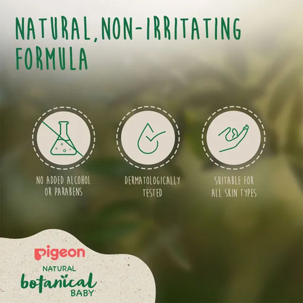 Pigeon, Natural Botanical Head & Body Wash, Gentle botanical wash for baby skin and hair, 200ml