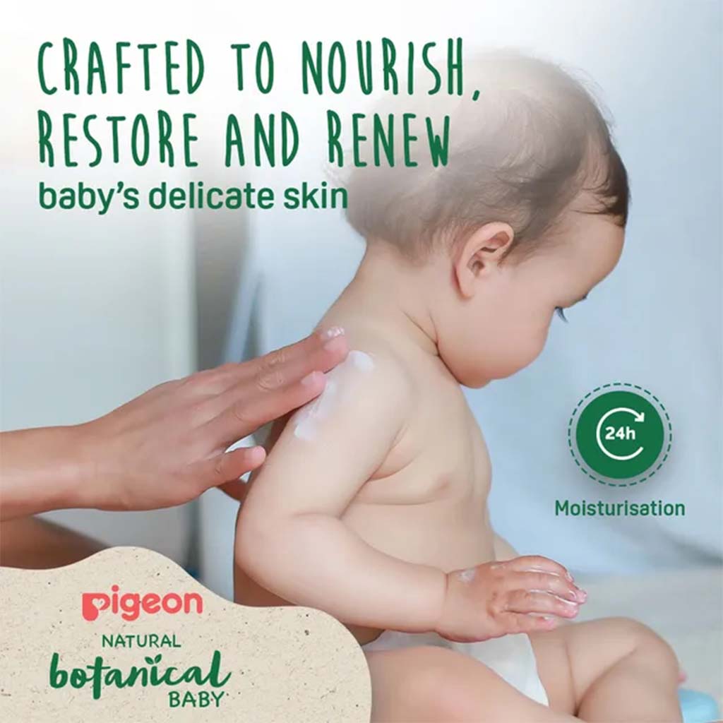 Pigeon, Natural Botanical Milky Lotion, Moisturizing baby lotion with botanical extracts, 200 ml