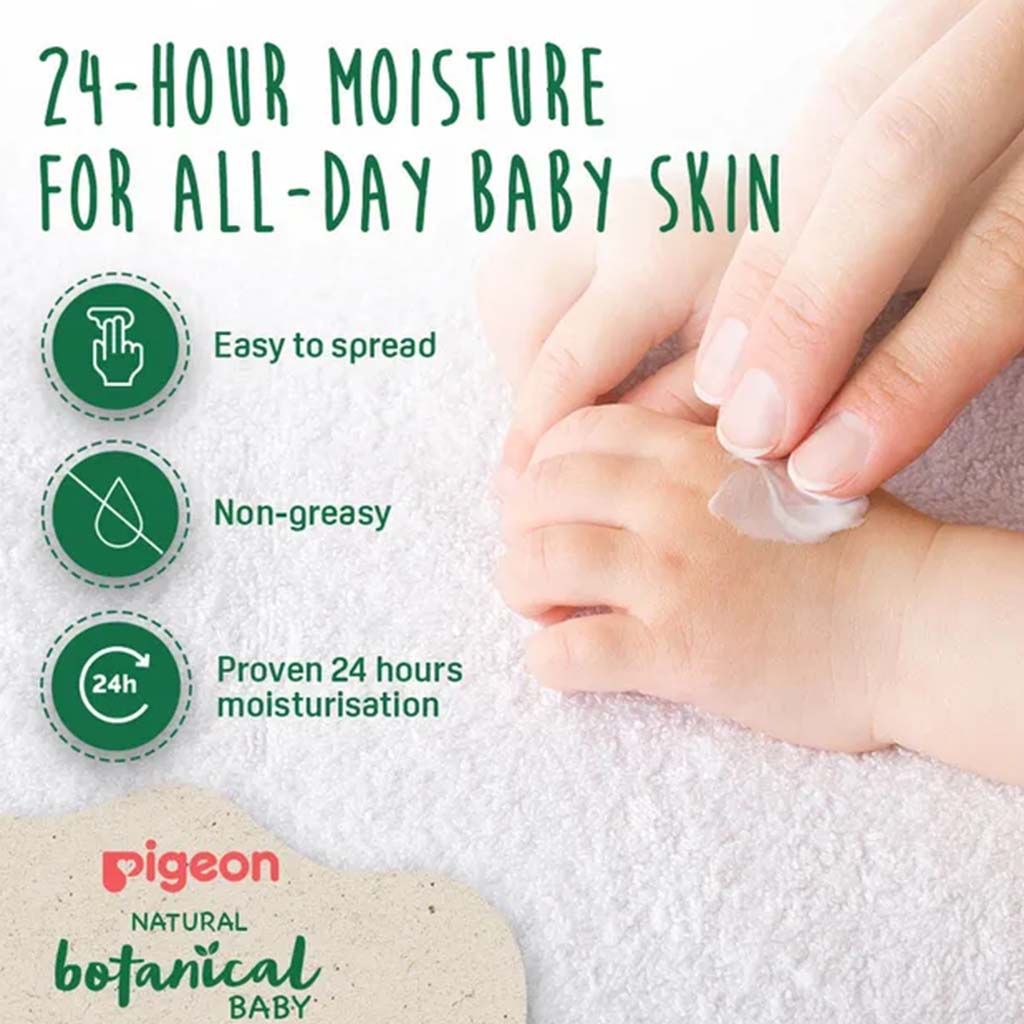 Pigeon, Natural Botanical Milky Lotion, Moisturizing baby lotion with botanical extracts, 200 ml