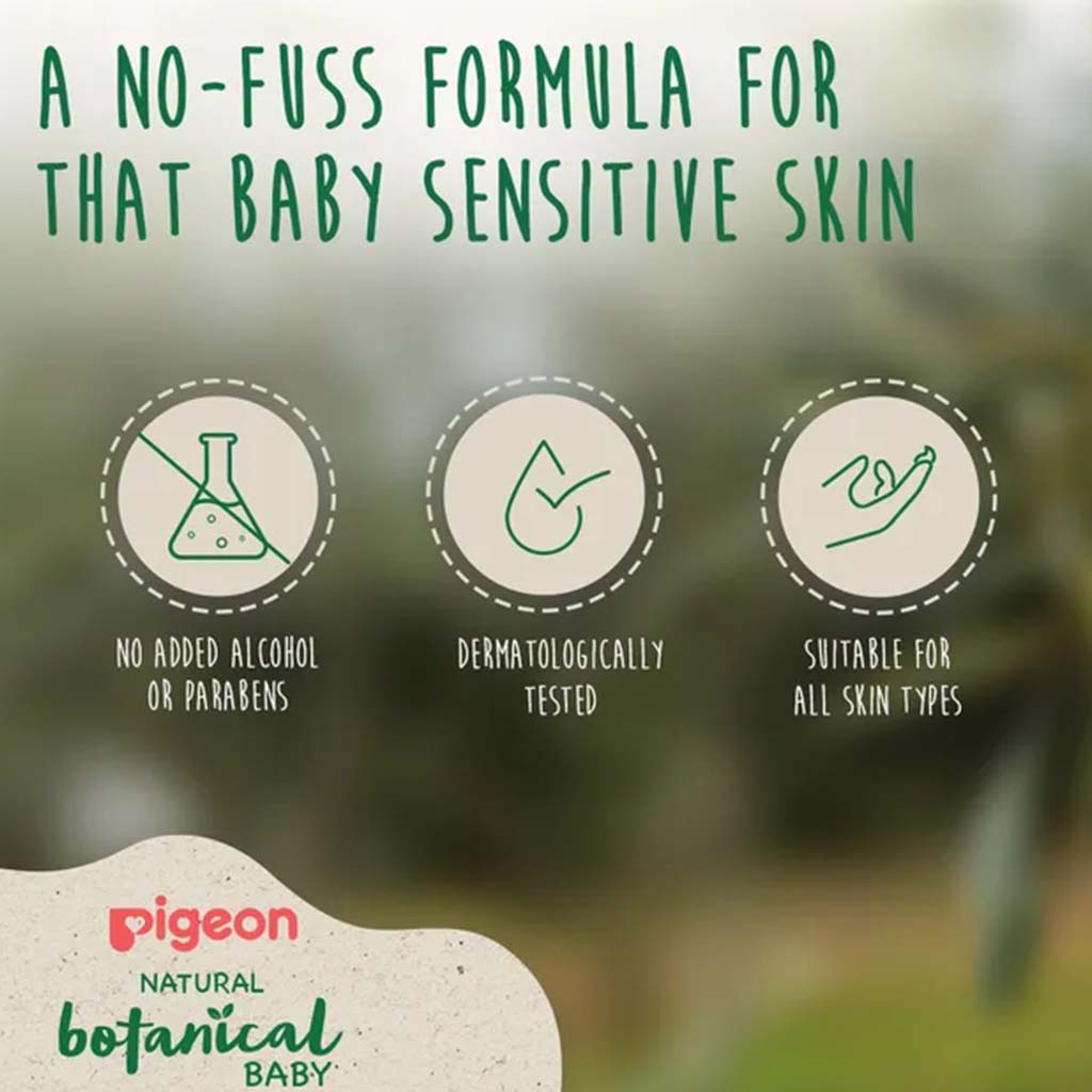 Pigeon, Natural Botanical Milky Lotion, Moisturizing baby lotion with botanical extracts, 200 ml