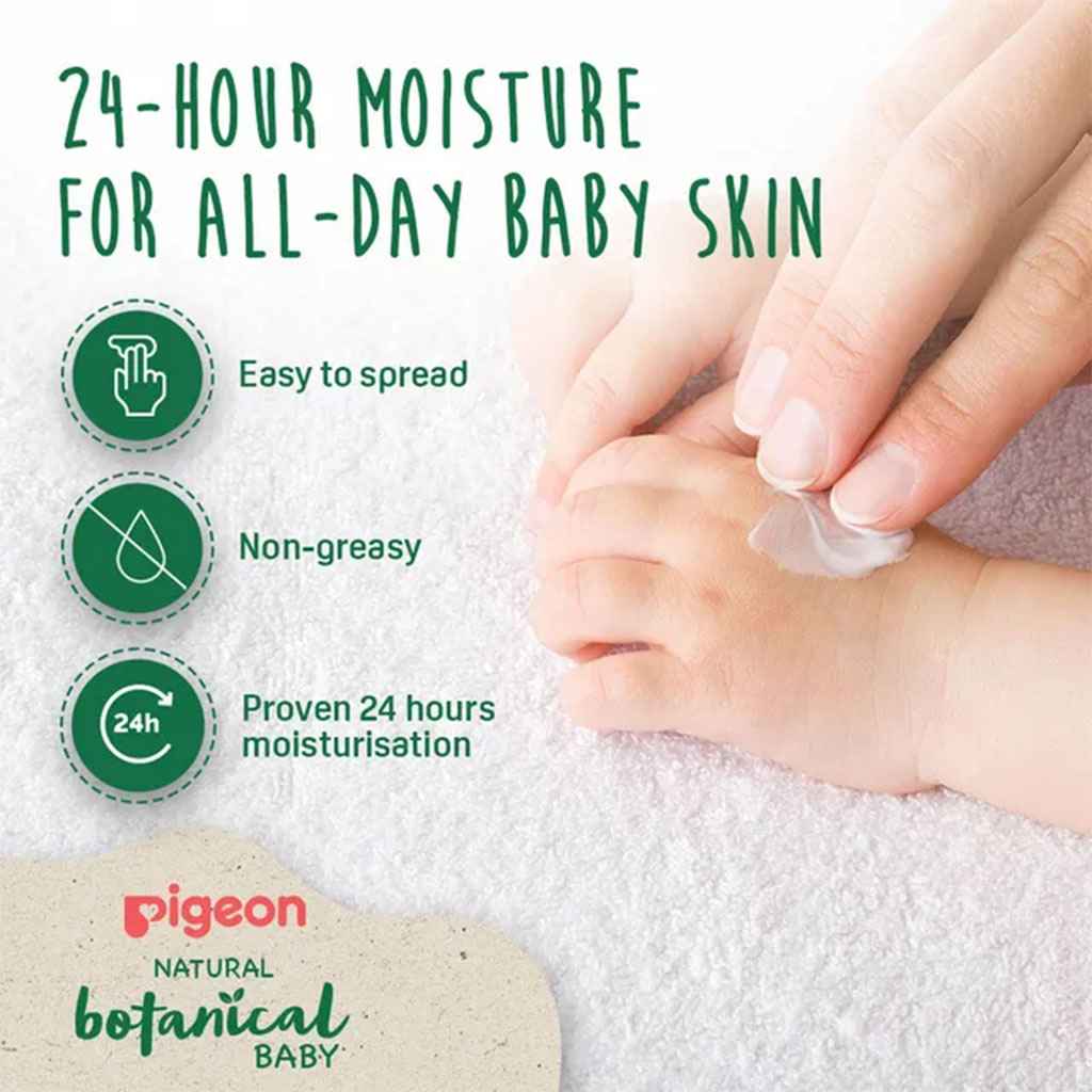 Pigeon, Natural Botanical Baby Milky Lotion, Nourishing baby lotion with botanical extracts, 500 ml