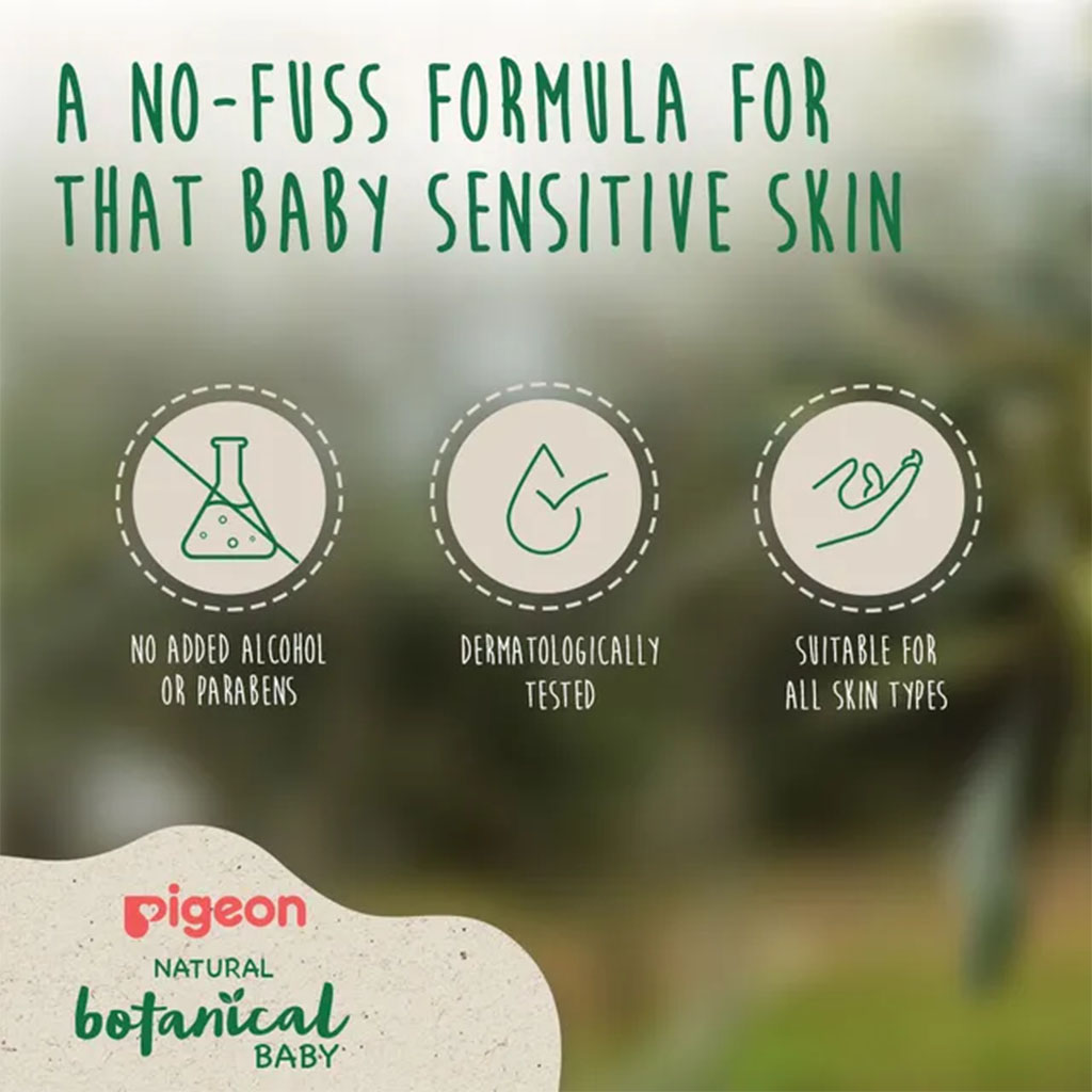 Pigeon, Natural Botanical Baby Milky Lotion, Nourishing baby lotion with botanical extracts, 500 ml