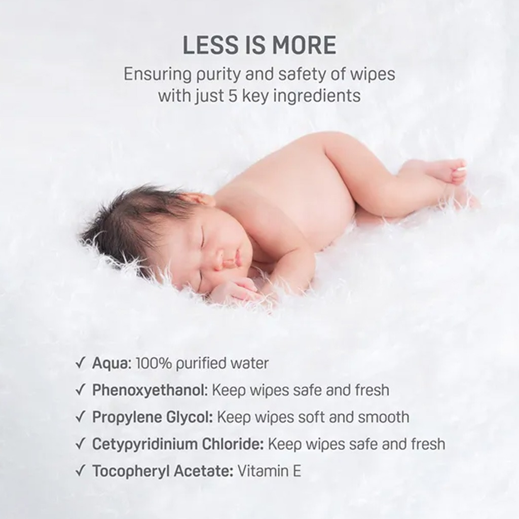 Pigeon, Natural Botanical Baby Wipes, Gentle botanical wipes for baby skin cleansing, 70 wipes