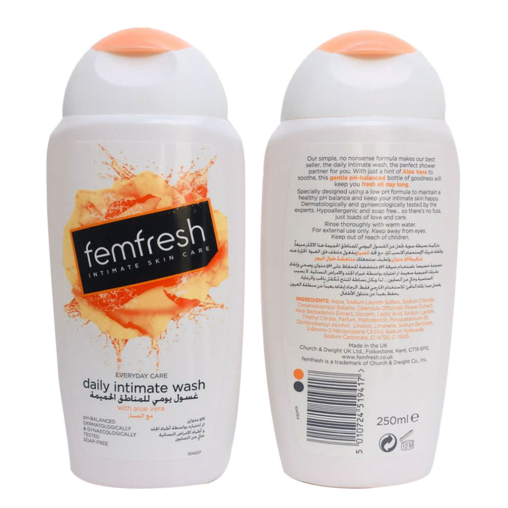Femfresh, Intimate Wash, Gentle daily intimate hygiene wash, 250ml