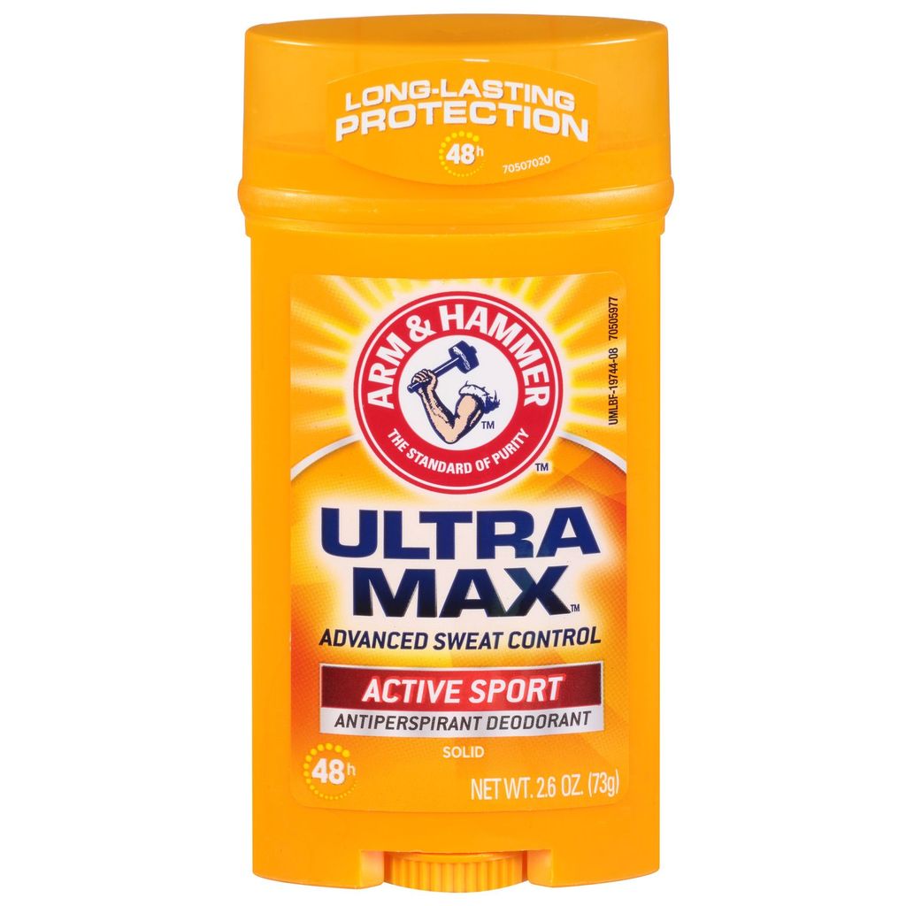 Arm & Hammer, Umax Deodorant Active Sport Solid, Long-lasting odor protection for active lifestyle, 73 g