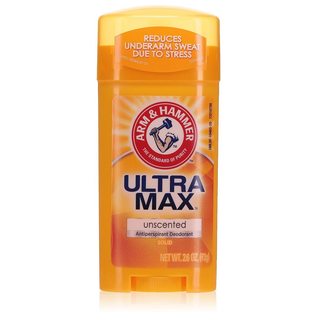 Arm & Hammer Umax Deodorant Fresh Solid Unscented Oval 2.6Oz/73 g