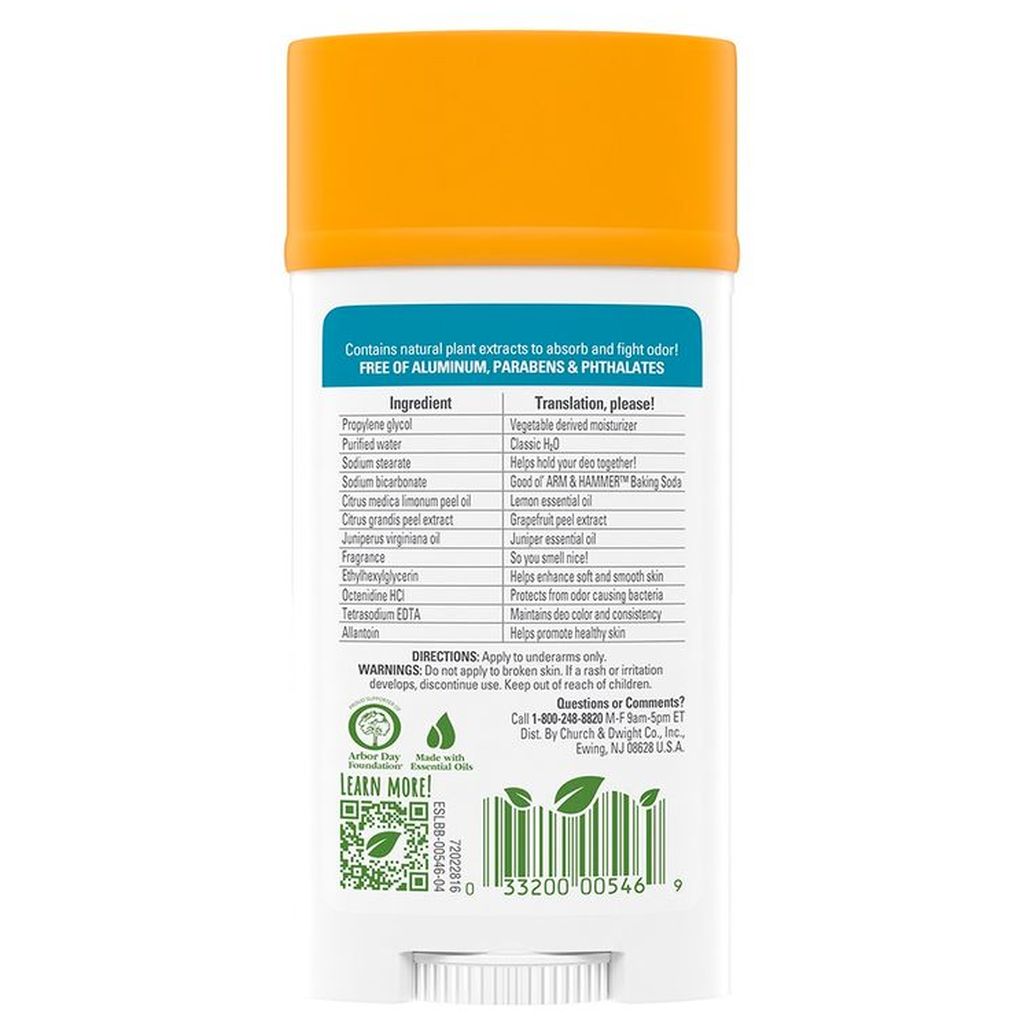 Arm & Hammer Umax Deodorant Essentials Clean Wide 2.5.Oz/71 g