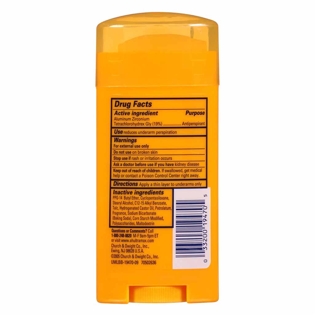 Arms & Hammer Ultramax Advanced Protection Powder Fresh Antiperspirant Deodorant Stick 73g