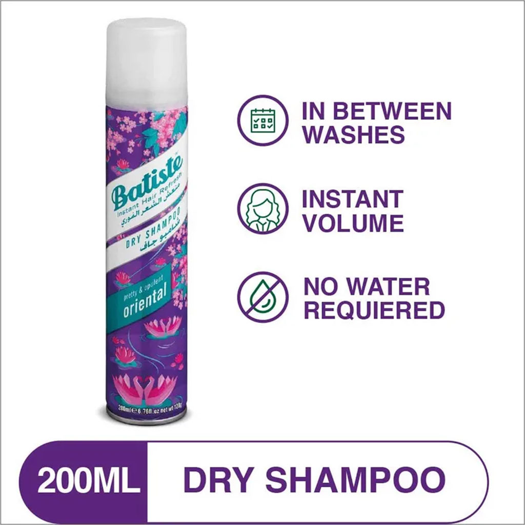 Batiste, Dry Shampoo Oriental, Instant hair refresh dry shampoo, 200ml