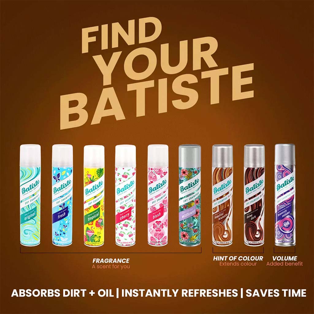Batiste Dry Shampo (Divine Dark) 200 ml