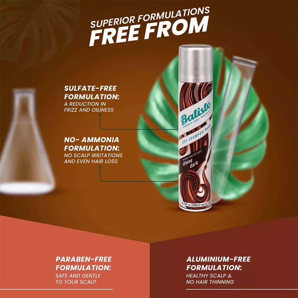 Batiste Dry Shampo (Divine Dark) 200 ml