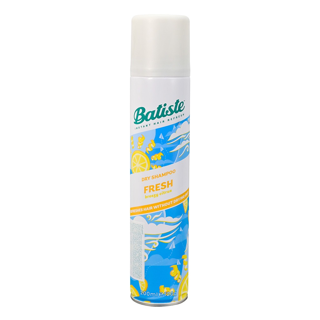 Batiste, Instant Hair Refresh Dry Shampoo Fresh, Refreshing dry shampoo for oily hair, 200 ml