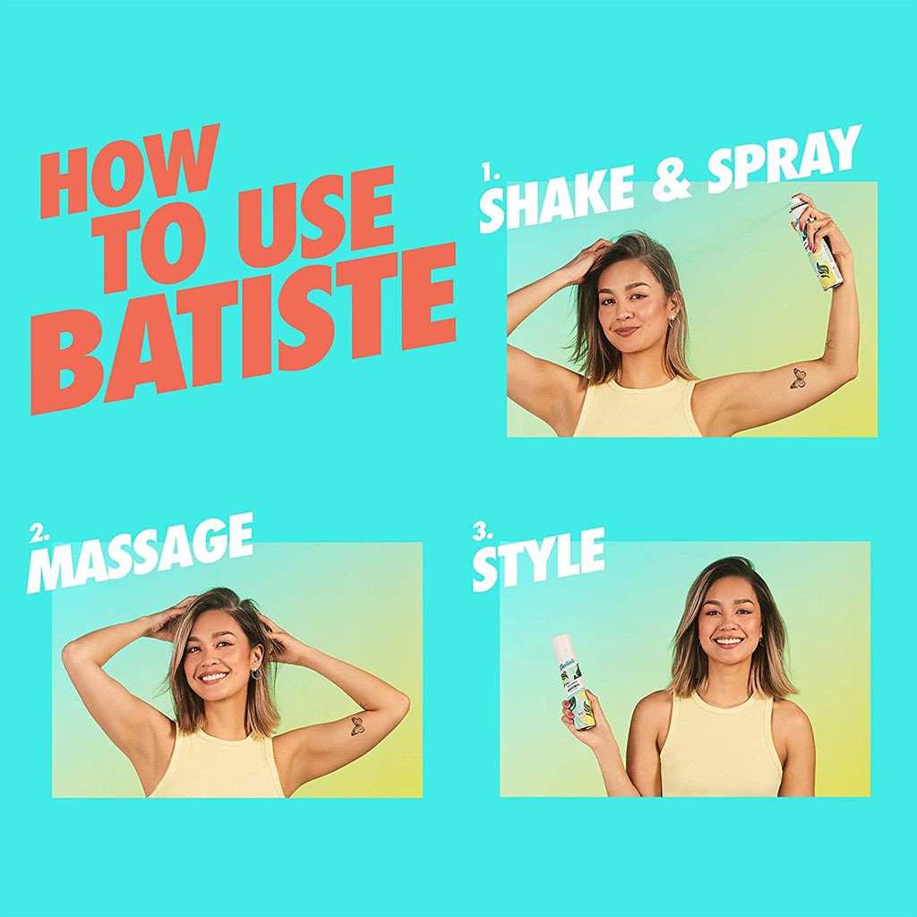Batiste, Instant Hair Refresh Dry Shampoo Fresh, Refreshing dry shampoo for oily hair, 200 ml