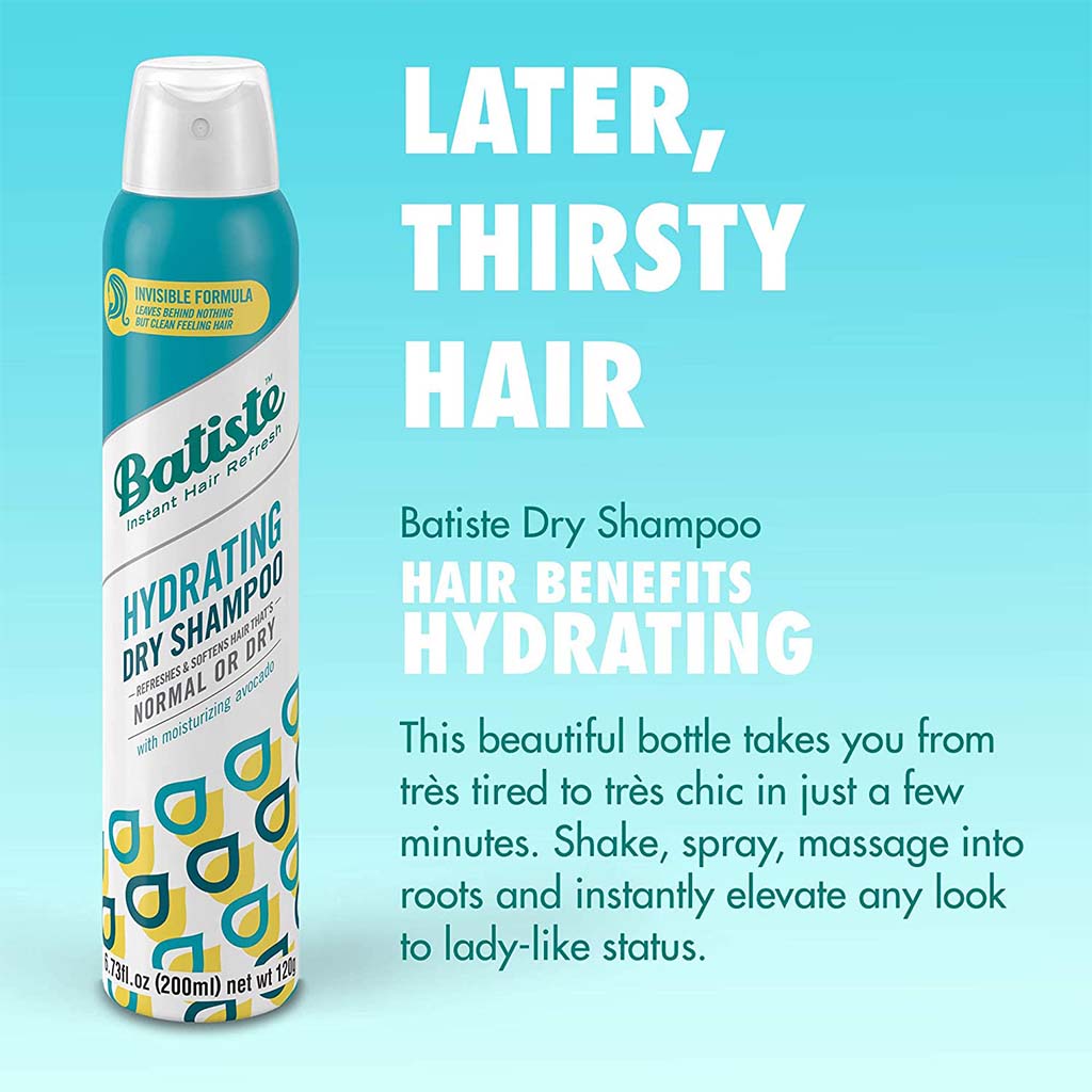 Batiste Dry Shampo Hair Benefits - Hydrate 200 ml