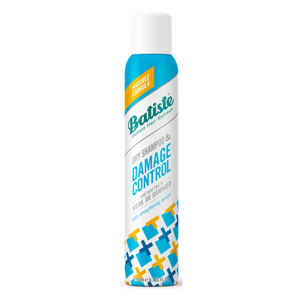 Batiste, Dry Shampoo Hair Benefits Damage Control, Refreshing dry shampoo for damaged hair, 200 ml