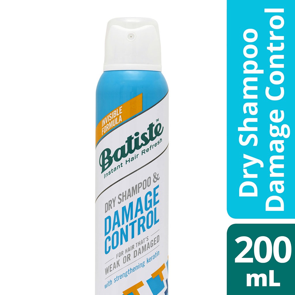 Batiste, Dry Shampoo Hair Benefits Damage Control, Refreshing dry shampoo for damaged hair, 200 ml