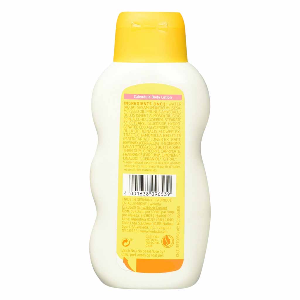 Weleda, Calendula Baby Body Lotion, Gentle moisturizing lotion for baby skin, 200 ml