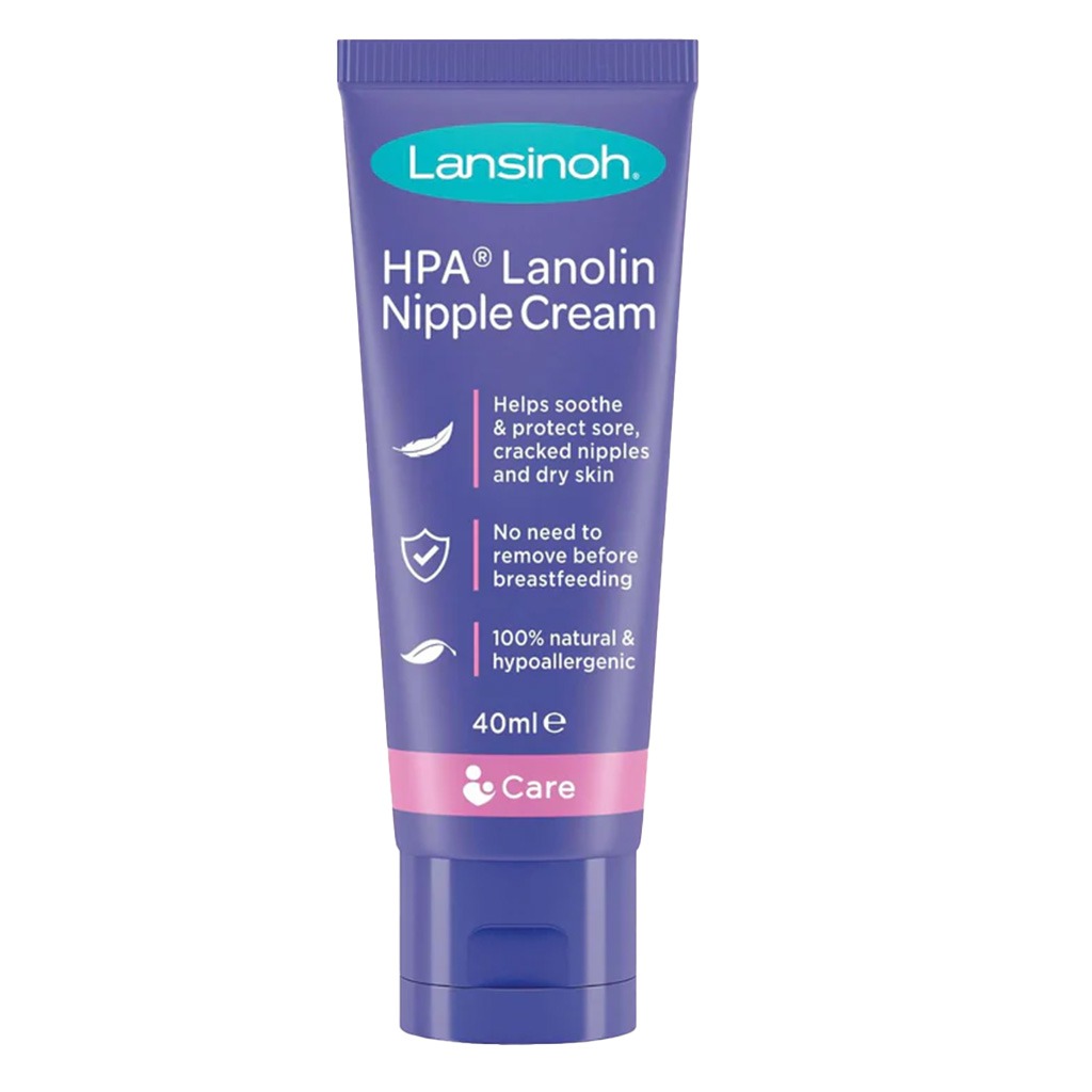 Lansinoh, HPA® Lanolin for sore nipples and cracked skin, Soothing nipple cream for breastfeeding mothers, 40 g
