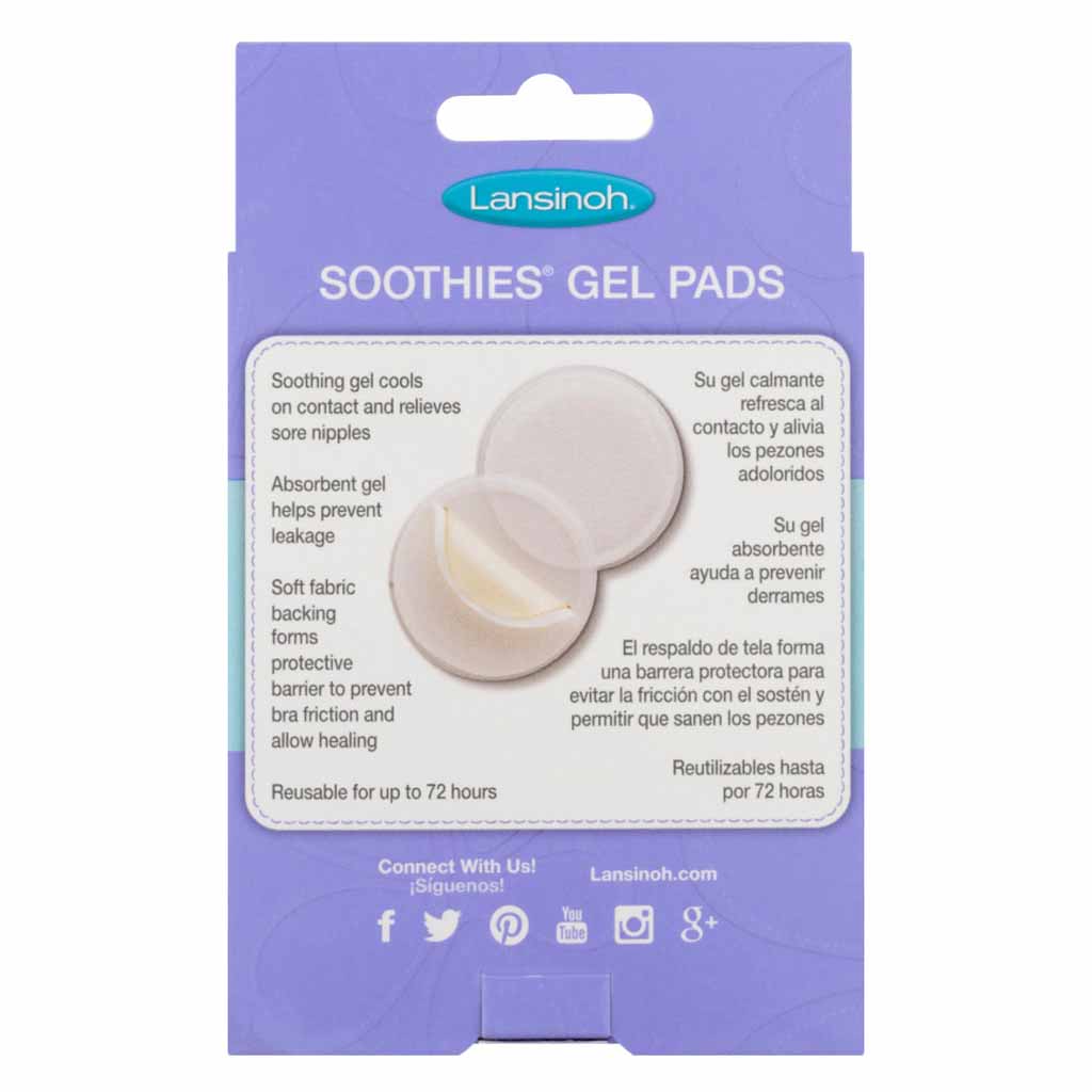 Lansinoh, Soothies Gel Pads, Cooling gel pads for nipple relief, 2 pieces