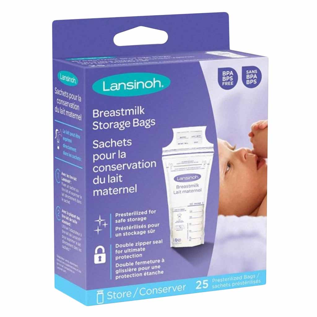 Lansinoh Breastmilk Storage Bags, 25 Pcs