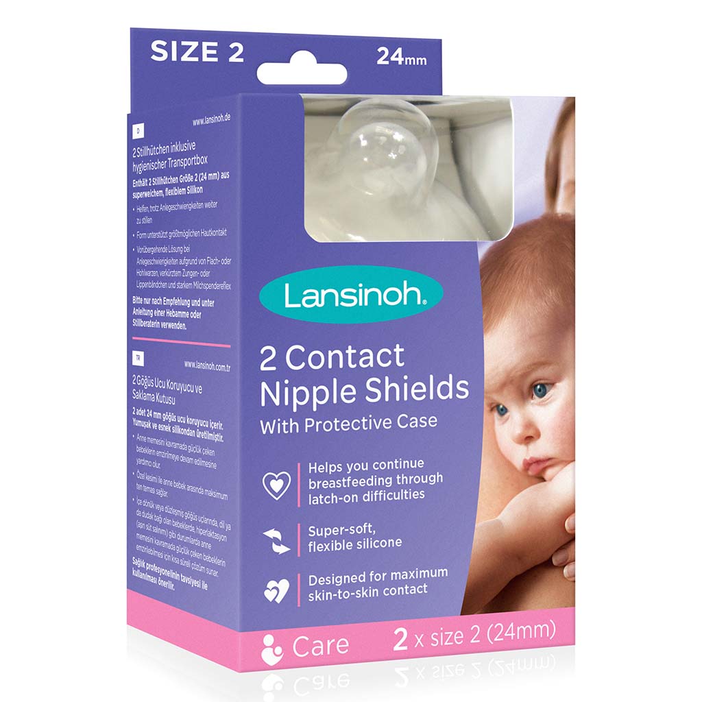 Lansinoh Contact Nipple Shields 24mm x 2 Pieces