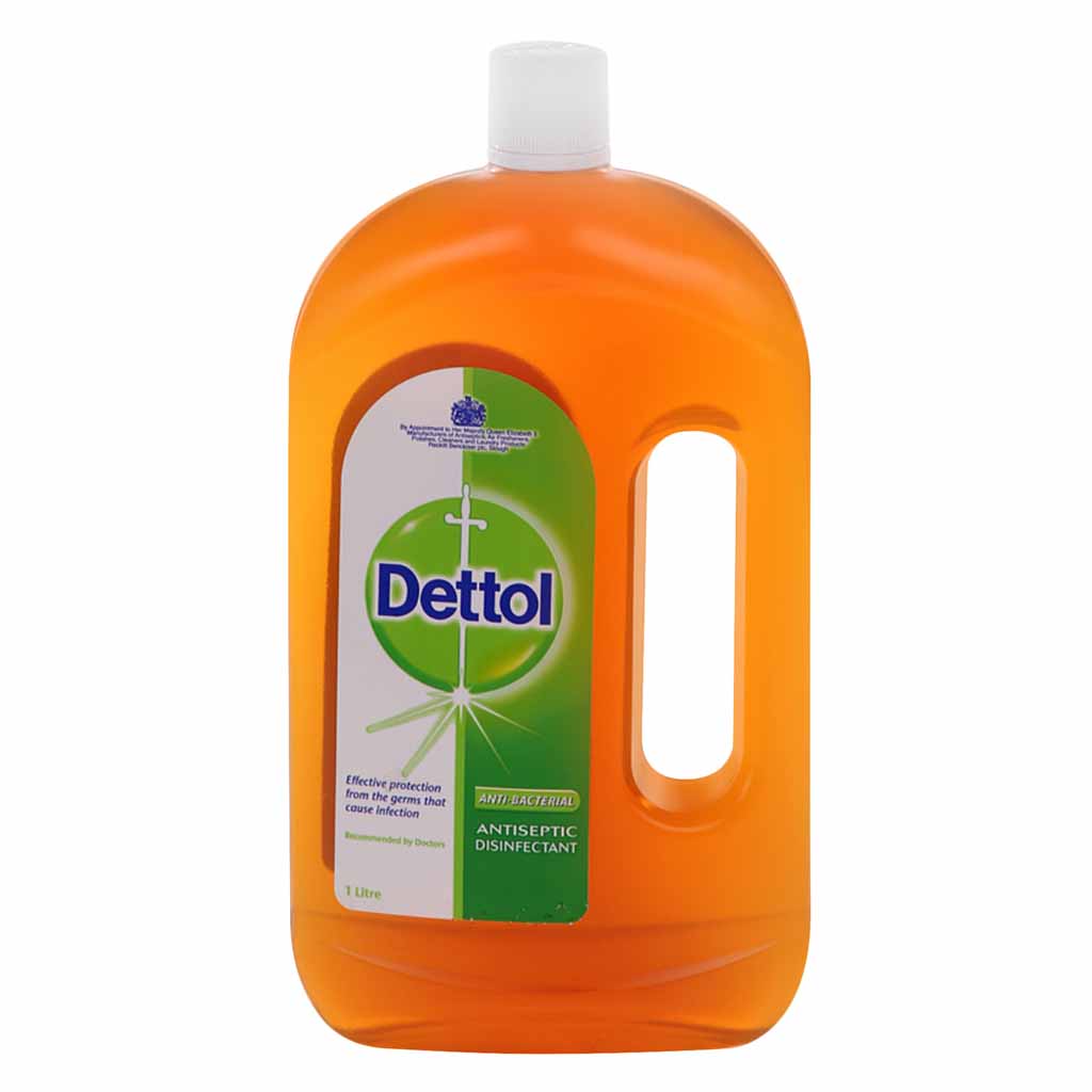 Dettol, Anti-Bacterial Antiseptic Disinfectant Liquid, Multi-purpose disinfectant for hygiene and cleaning, 1 l