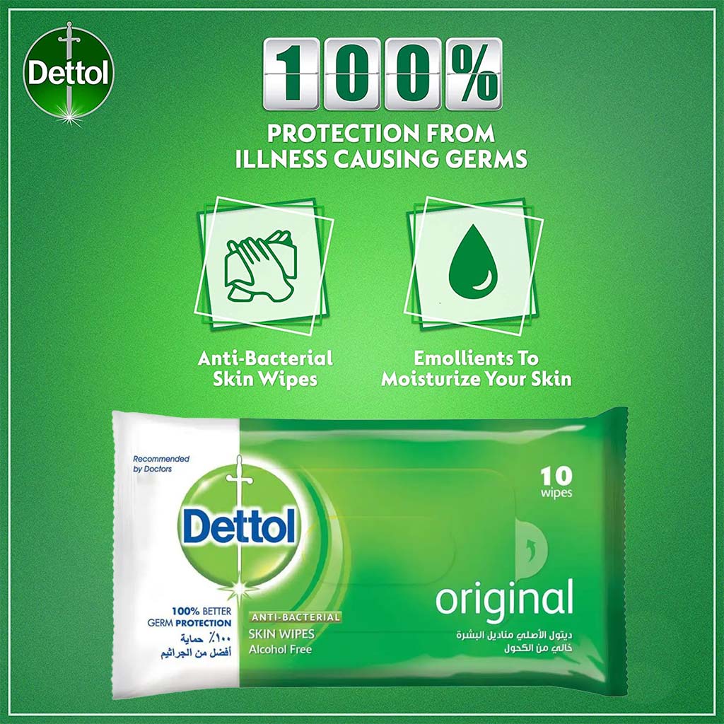 Dettoltol Org Ab Wipes Srp10'S