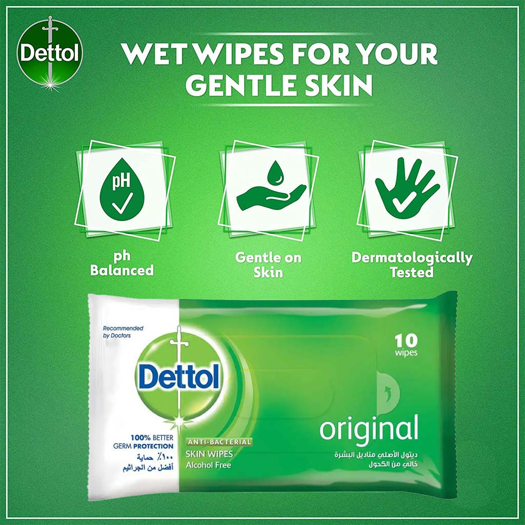 Dettoltol Org Ab Wipes Srp10'S