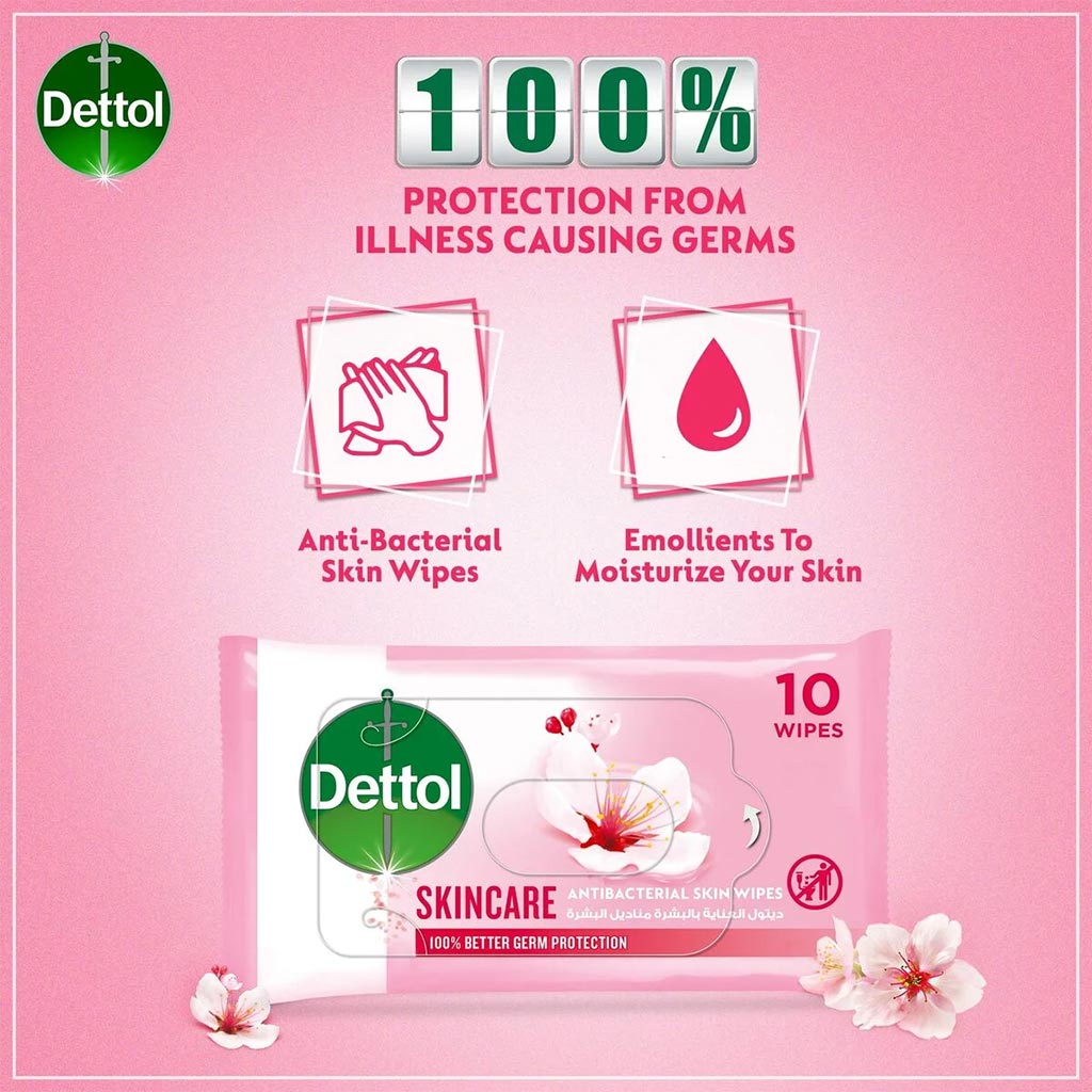 Dettoltol Ab Wipes Srp Skin Care 10'S