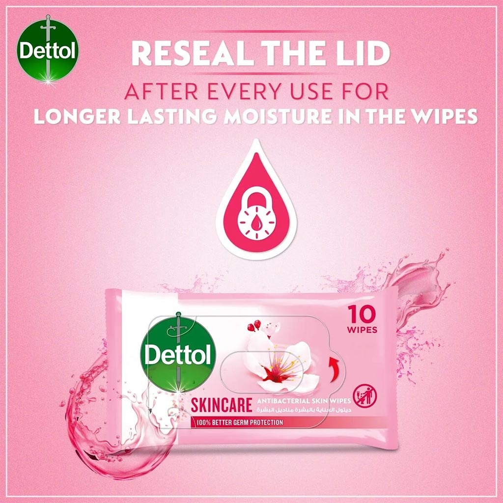Dettoltol Ab Wipes Srp Skin Care 10'S