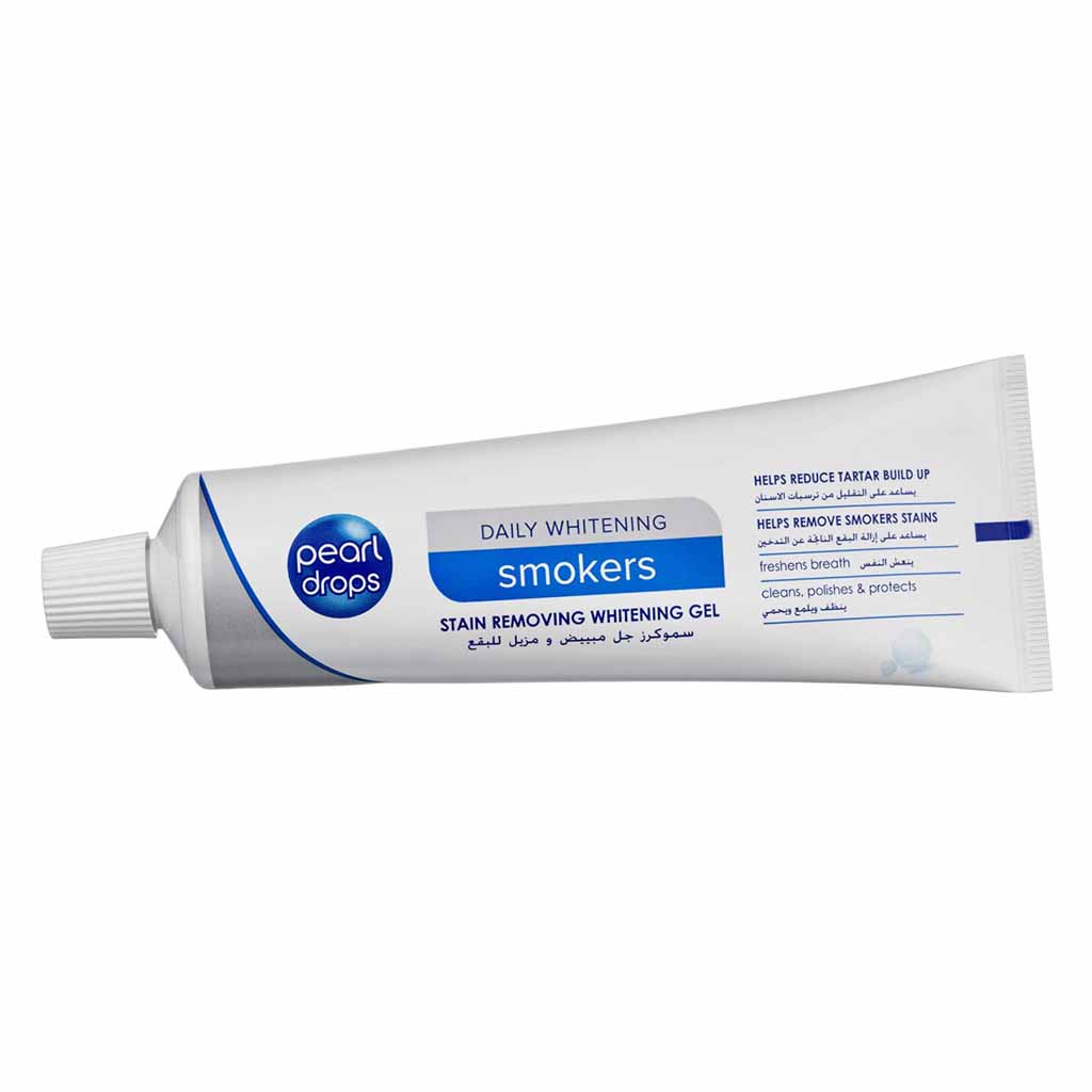 Pearl Drops, Daily Smokers Stain Removing Whitening Gel, Whitening gel for smoker’s teeth stains, 75ml