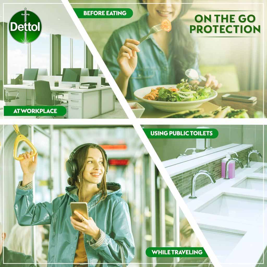 Dettol, Original Hand Sanitizer, Kills 99.9% germs for hand hygiene, 50 ml
