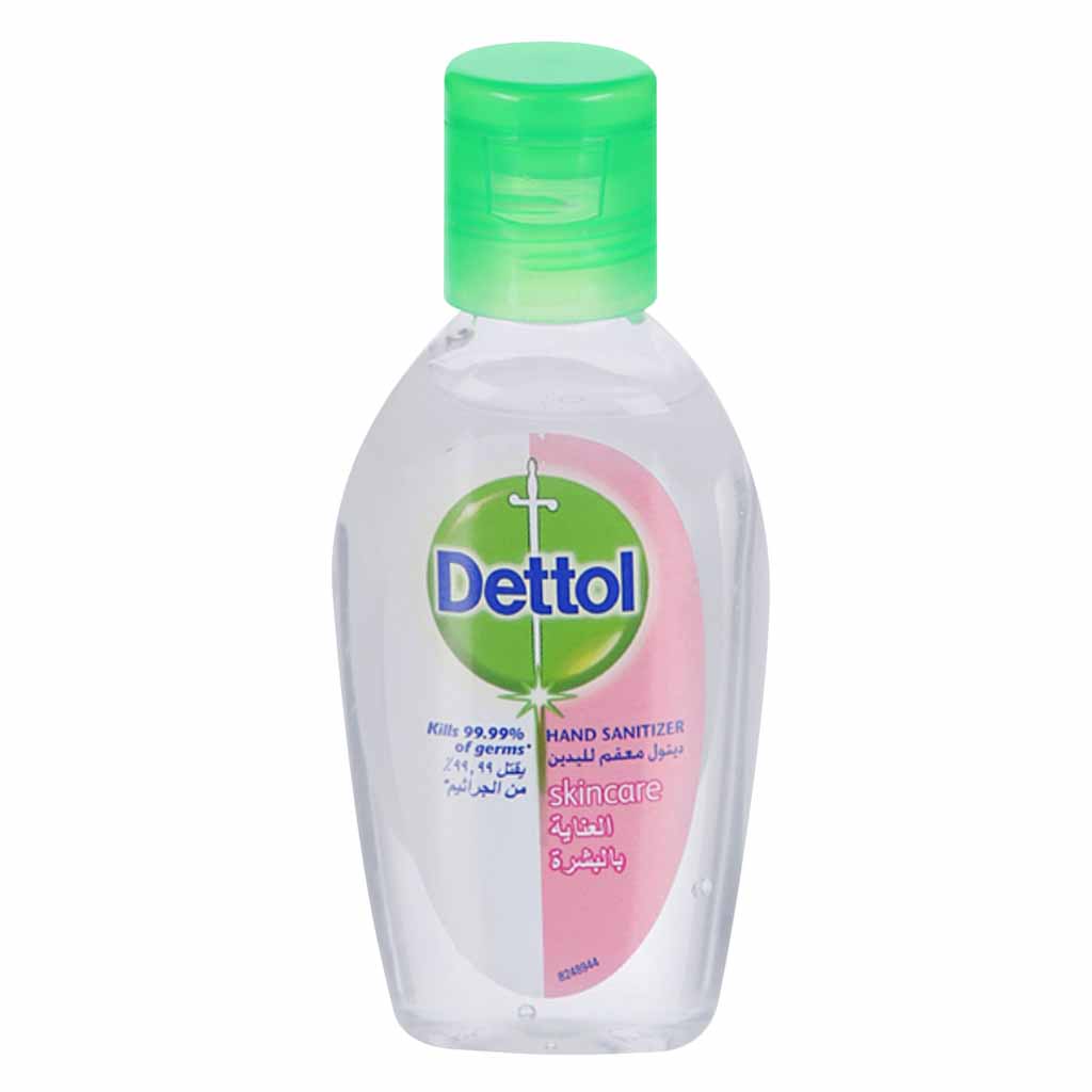 Dettol, Skin Care Hand Sanitizer, Antibacterial hand sanitizer for quick germ protection, 50ml