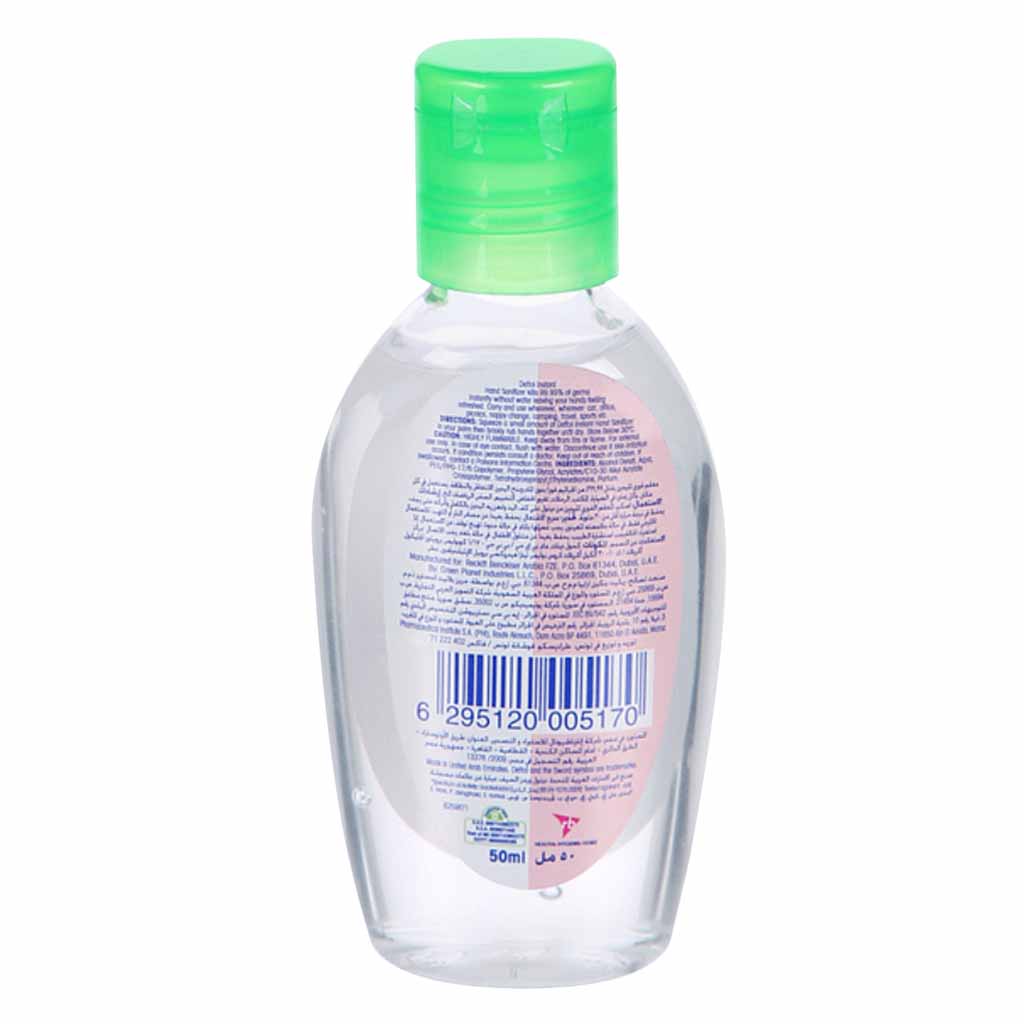 Dettol, Skin Care Hand Sanitizer, Antibacterial hand sanitizer for quick germ protection, 50ml