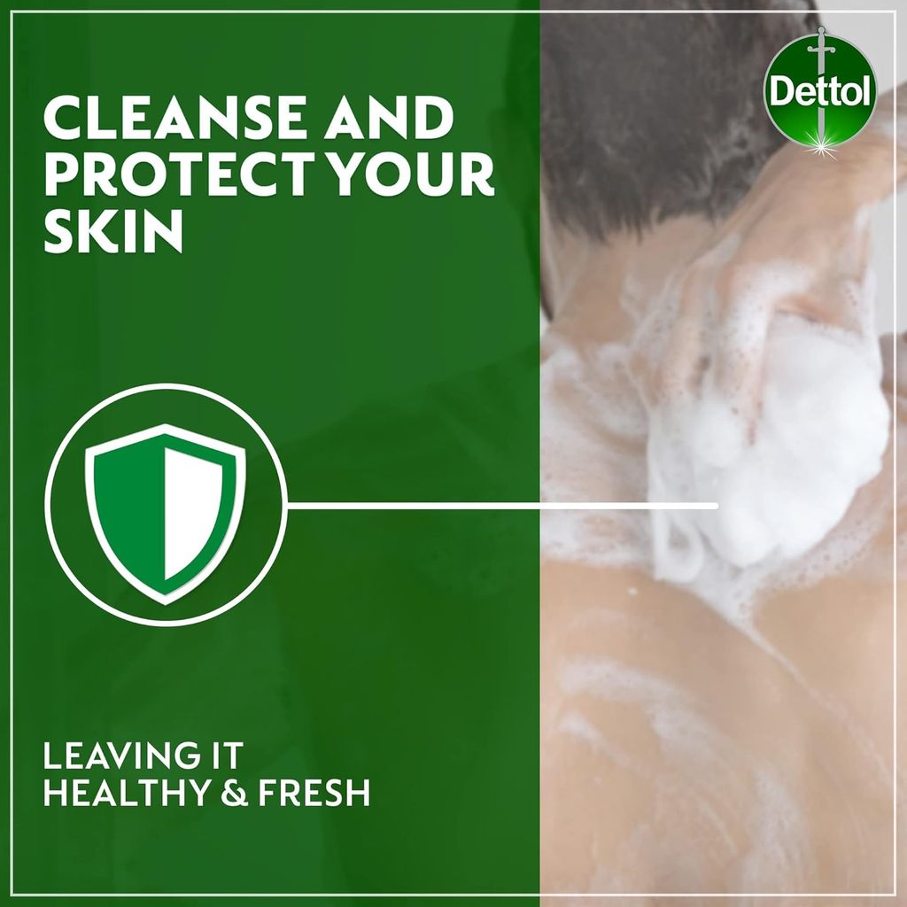 Dettol, Instant Cool Antibacterial Bodywash Menthol & Eucalyptus, Cooling antibacterial bodywash with menthol and eucalyptus, 250ml