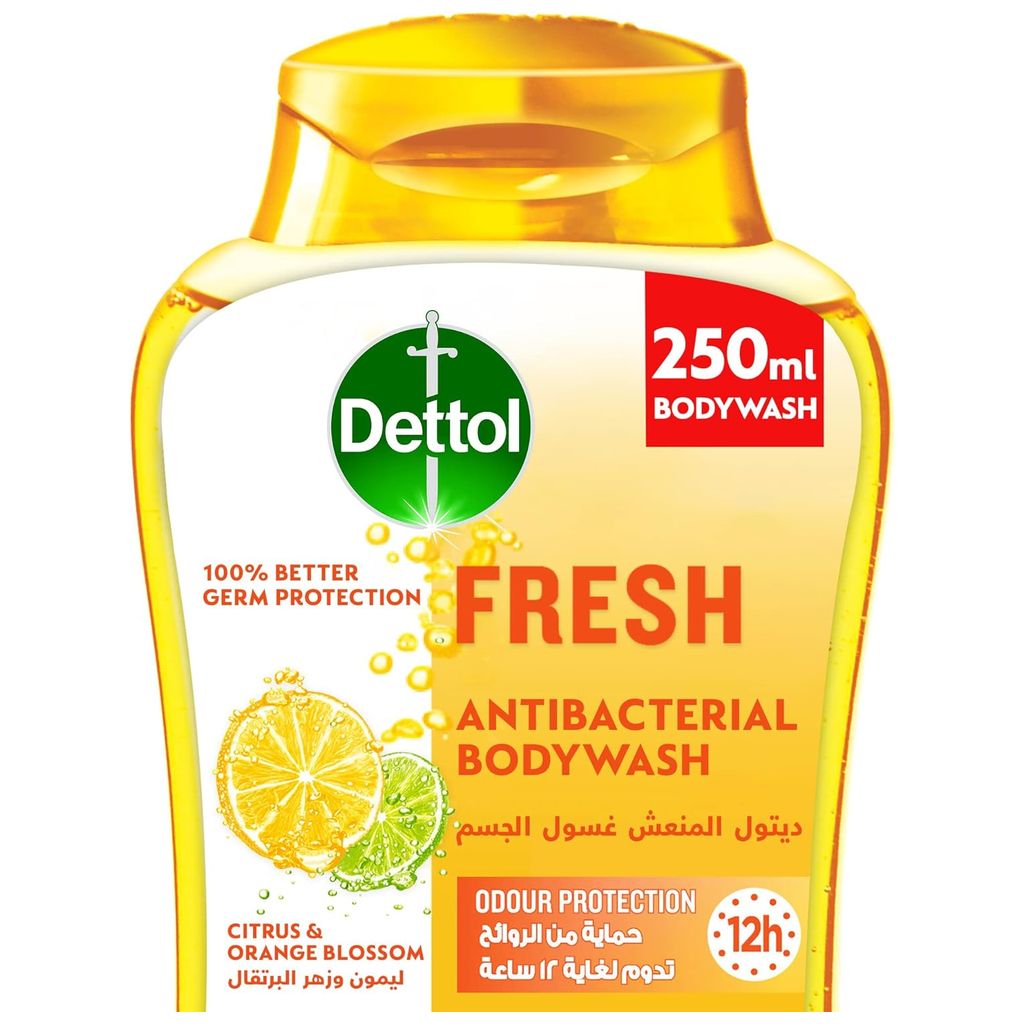 Dettol, Oud Care Antibacterial Bodywash, Antibacterial body wash with oud fragrance, 250ml