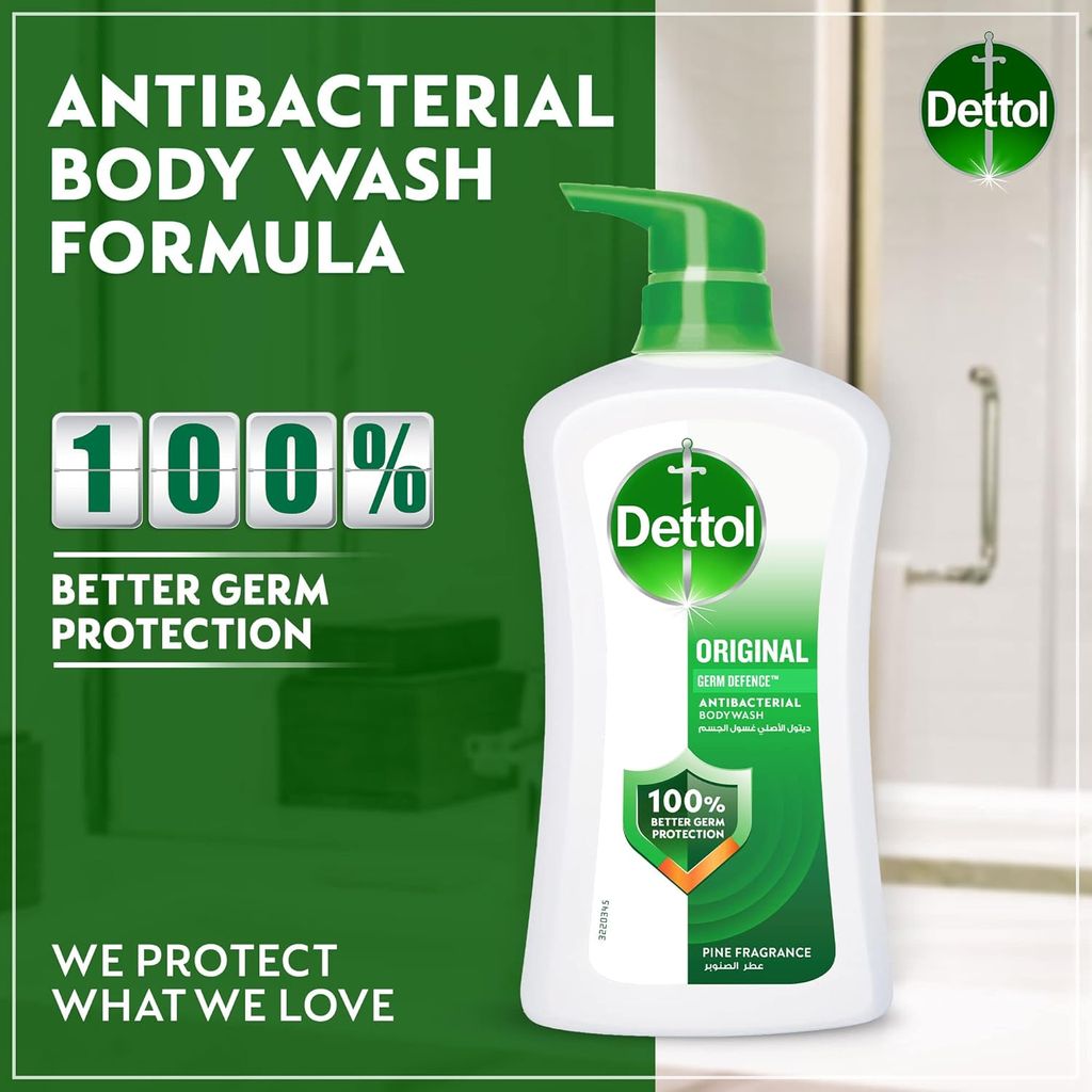 Dettol Fresh Shower Gel + Puff - 500ml