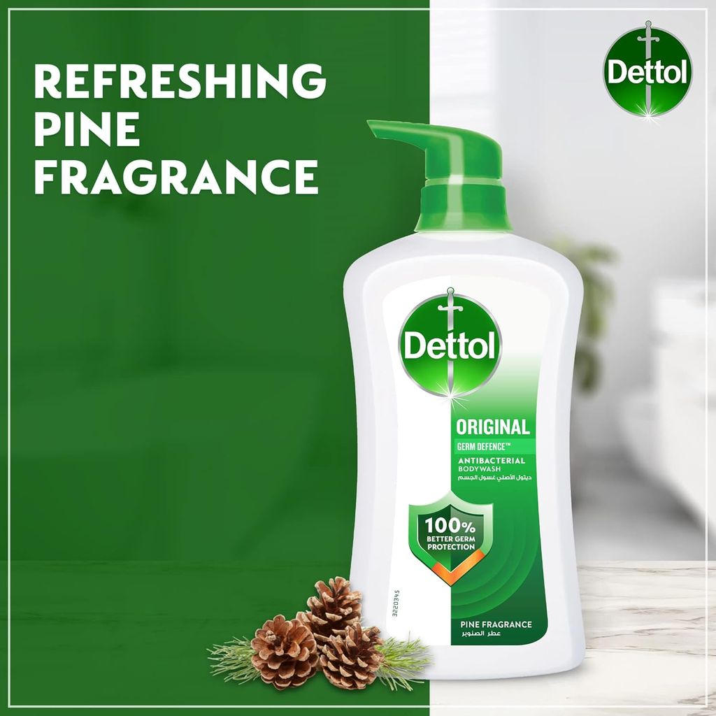 Dettol Fresh Shower Gel + Puff - 500ml