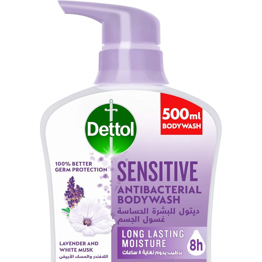 Dettol Sensitive Bodywash, Lavender & White Musk, 500ml