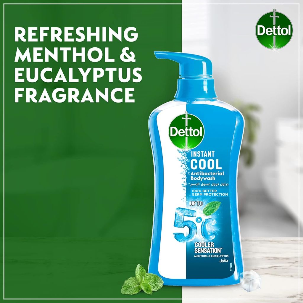 Dettol, Fresh Body Wash, Refreshing antibacterial body wash, 250ml