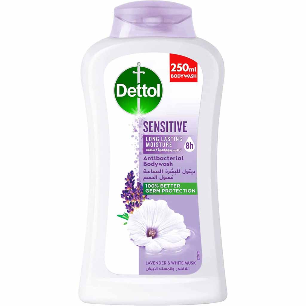 Dettol, Sensitive Antiseptic Liquid, Gentle antiseptic for sensitive skin protection, 250 ml