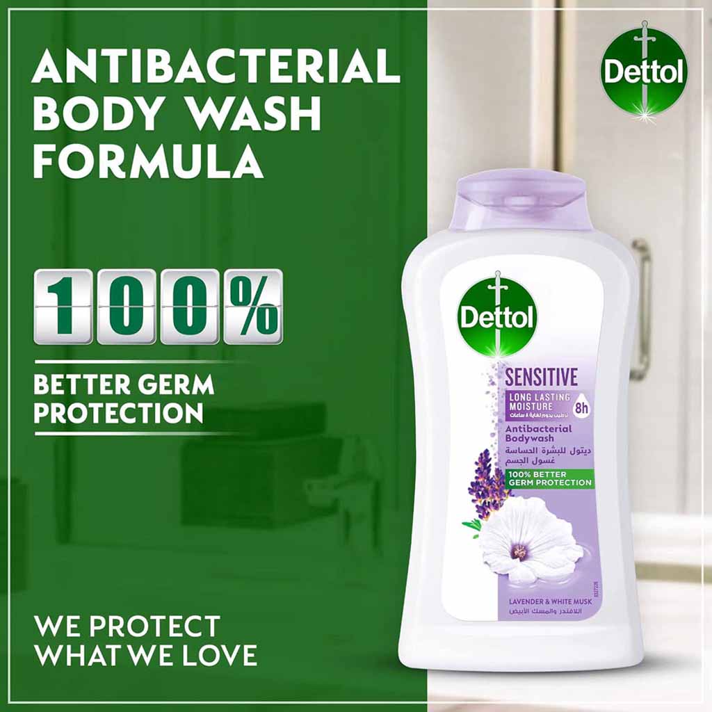 Dettol, Sensitive Antiseptic Liquid, Gentle antiseptic for sensitive skin protection, 250 ml