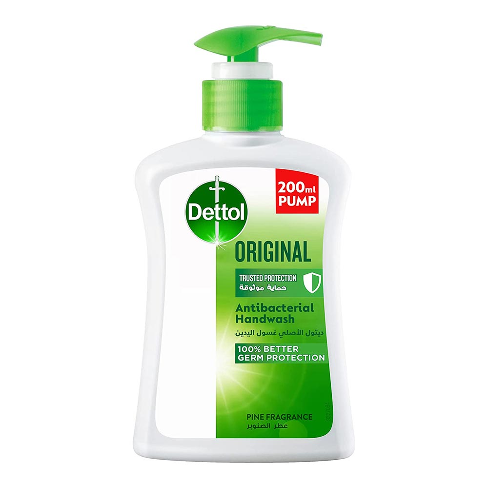Dettol, Original Hand Wash, Antibacterial hand wash for daily hygiene, 200ml