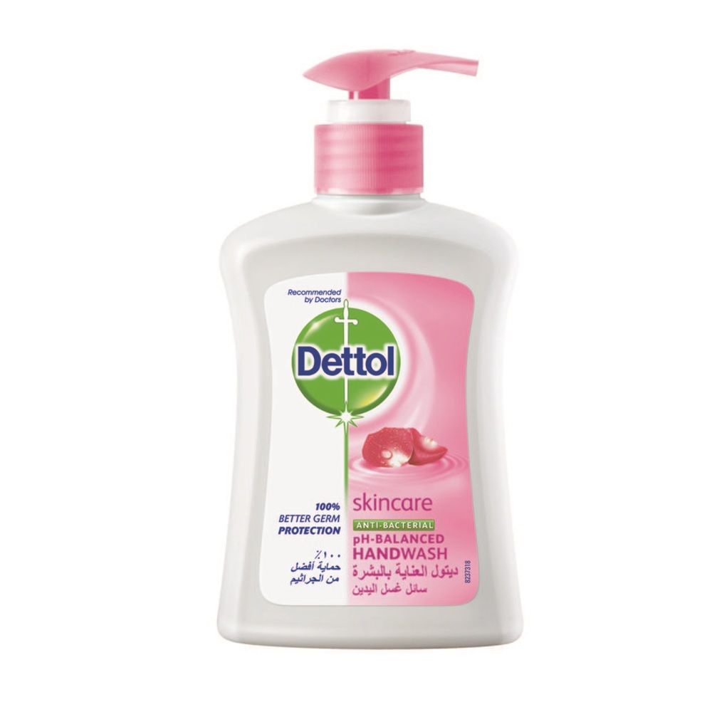 Dettol, Skincare Antibacterial Handwash, Gentle antibacterial handwash for daily use, 200ml