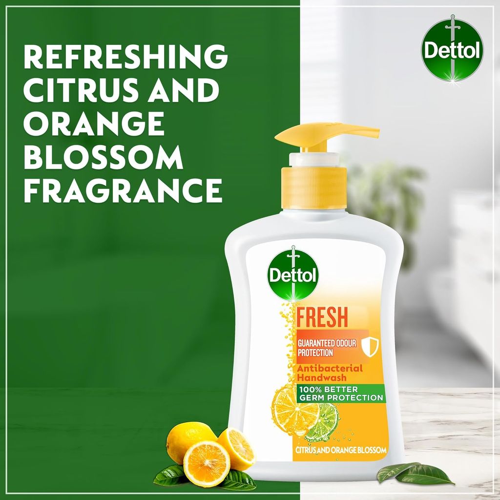 Dettol, Cool Antibacterial Handwash, Refreshing antibacterial handwash for clean hands, 200ml