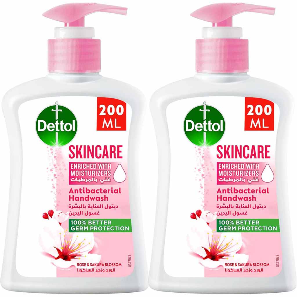 Dettol Skincare Hand Wash, Cleans and protects hands, 200 ml